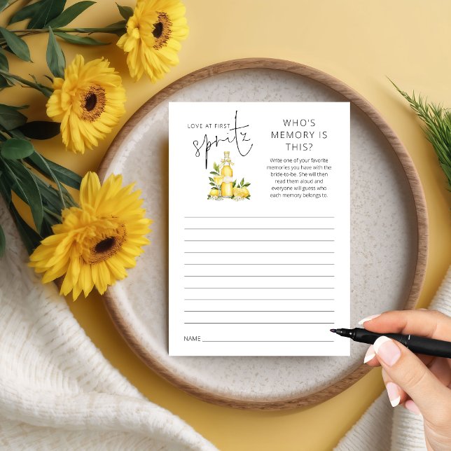 Kärlek 1:a Spritz - spel för Möhippa av minne Inbjudningar (Skapare uppladdad)