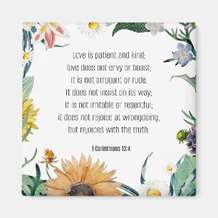 Kärlek, 1 Corinthians 13:4, Magnet