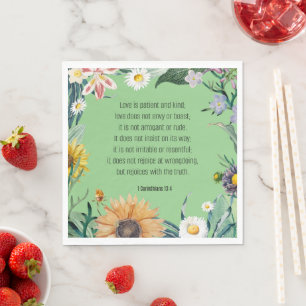 Kärlek, 1 Corinthians 13:4, Pappersservett