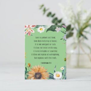 Kärlek, 1 Corinthians 13:4, Vykort