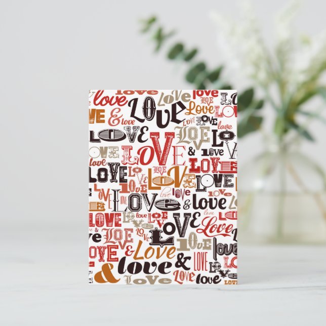 Kärlek 1 helg vykort (Stående Fram)