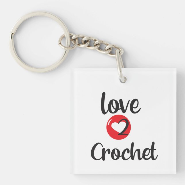 Kärlek 2 Crochet Keychain (Framsidan)