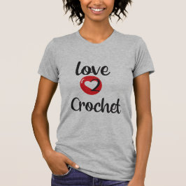 Kärlek 2 Crochet T Shirt