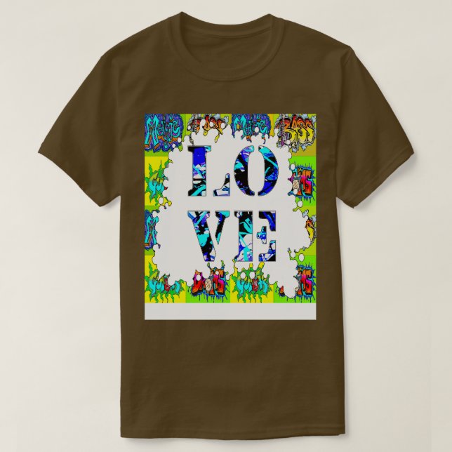 Kärlek 2 Graffiti T Shirt (Design framsida)