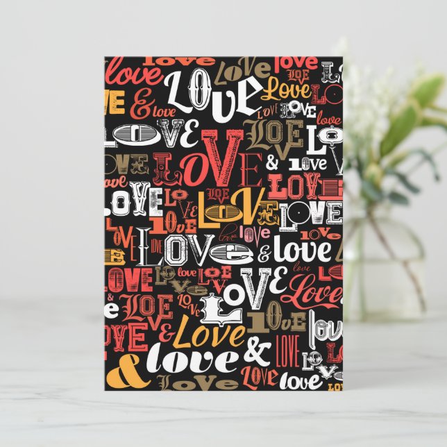 KÄRLEK 2 TACK KORT (Stående Fram)