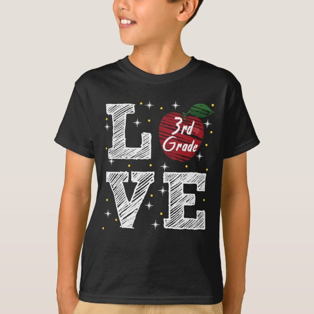 kärlek 3:e klass t shirt (Framsida)