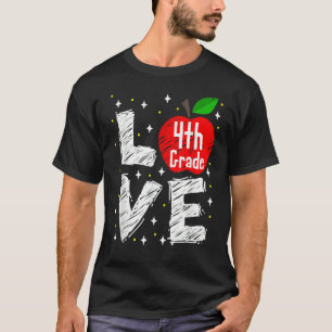 Kärlek 4:e Klass-äpple 1 T Shirt