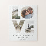 Kärlek 4 fotoenkel, modern personlig-gåva pussel<br><div class="desc">Kärlek 4-foto,  enkel modern personlig-årsdag,  bröllop,  födelsedagspresent eller julklapp för den du kärlek.</div>