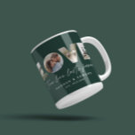 Kärlek 4-fotomodern minimipresentkoff för personli kaffemugg<br><div class="desc">Äkta kärlek varar för evigt 4-fotomottagliga,  moderna minimiårsdagar,  bröllop,  födelsedagar eller julklapp för den du kärlek. Den moderna grönten färg är fullt anpassade.</div>