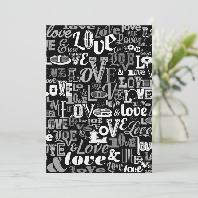 KÄRLEK 4 TACK KORT (Stående Fram)