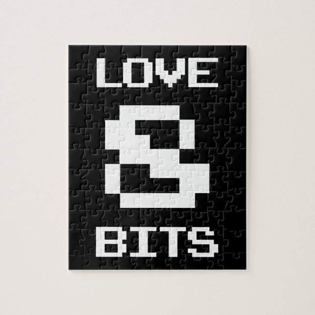 Kärlek 8-bitar pussel (Vertikal)