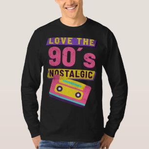 Kärlek 90:s nostalgiska kassett Party Hip Hip Rap T Shirt