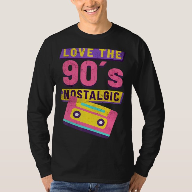 Kärlek 90:s nostalgiska kassett Party Hip Hip Rap T Shirt (Framsida)