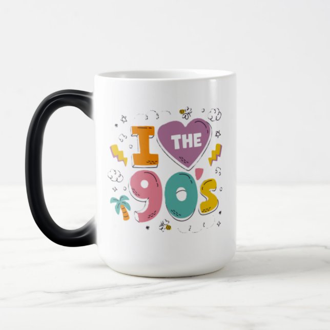 kärlek 90-tal  magisk mugg (Vänster)