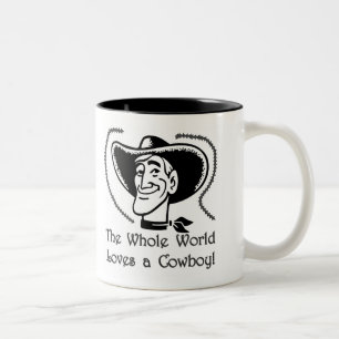 Kärlek a Cowboy Två-Tonad Mugg