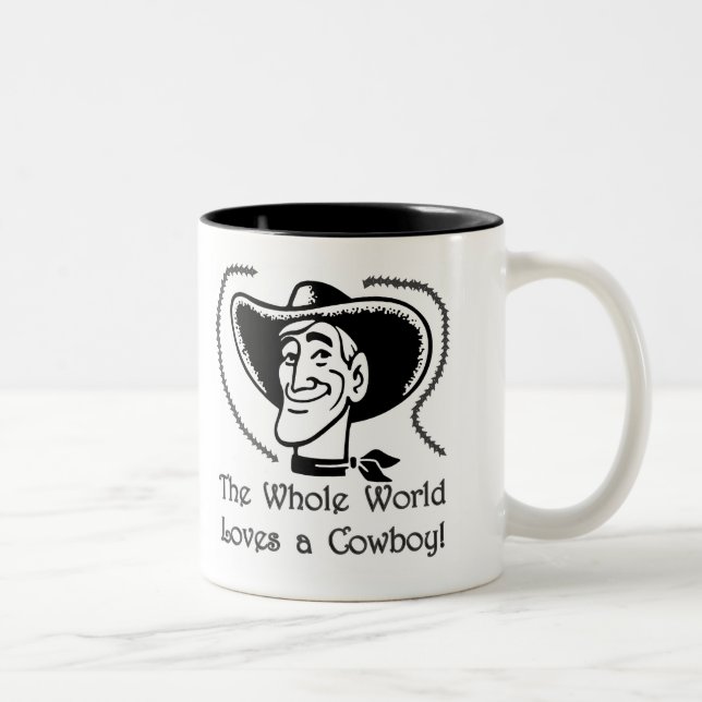 Kärlek a Cowboy Två-Tonad Mugg (Höger)