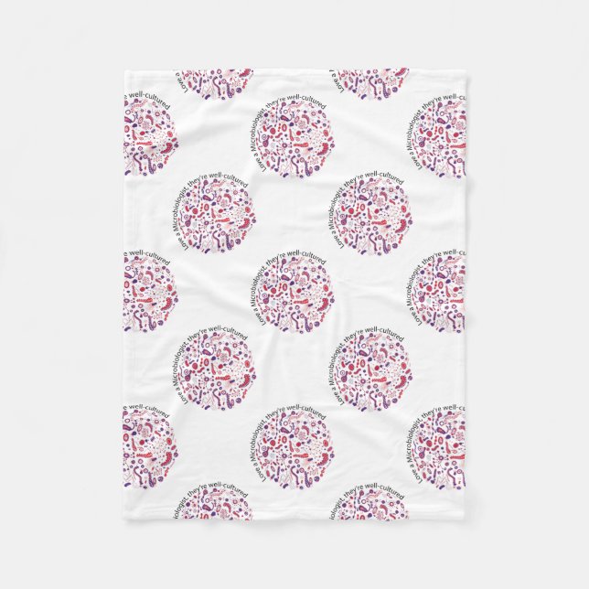 Kärlek a Microbiolog Fleecefilt (Framsidan)