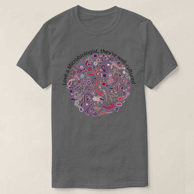 Kärlek a Microbiolog T Shirt (Design framsida)