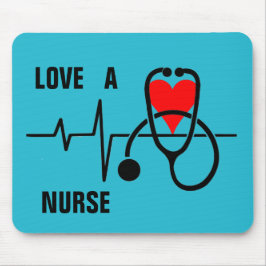 Kärlek a Nurse Heart Stethoscope Design Musmatta