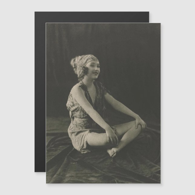 Kärlek a Poor Maid Girl Sitta Kor Ben (Fram/baksida)