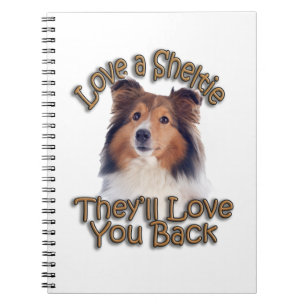 Kärlek A Sheltie Anteckningsbok
