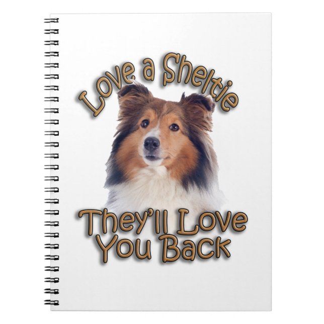 Kärlek A Sheltie Anteckningsbok (Framsidan)