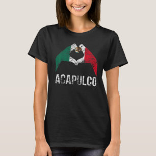 Kärlek Acapulco Mexico Vacation Vintage Mexico Fla T Shirt