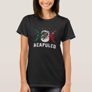 Kärlek Acapulco Mexiko Vacation Mexico Flagga 1 T Shirt