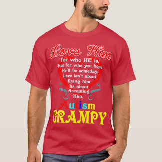 Kärlek Accepterar Autism Grampys medvetenhet om ho T Shirt