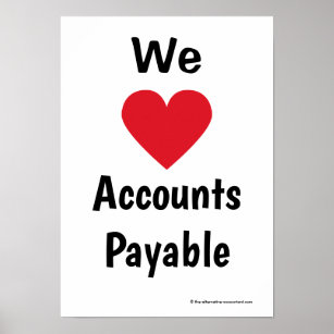 Kärlek Accounts Payable Motivational Team Slogan Poster