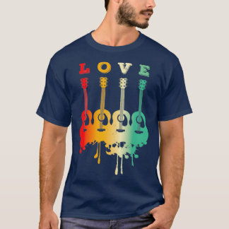 Kärlek Acoustic Guitar Acoustic Guitar Player Gift T Shirt