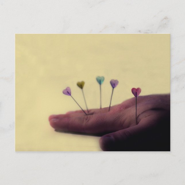 Kärlek Acupuncture Vykort (Framsida)