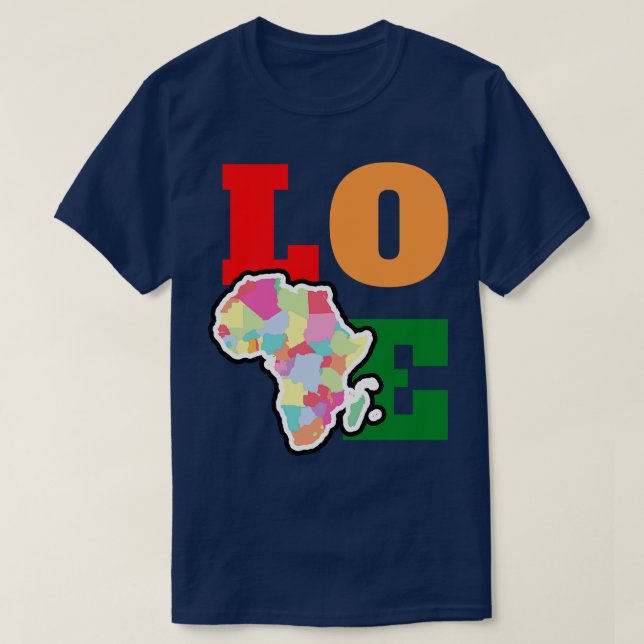 KÄRLEK AFRIKA 8 T SHIRT (Design framsida)