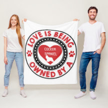 Kärlek ägs av en Cocker-spanel