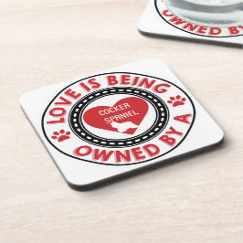 Kärlek ägs av en Cocker-spanel Underlägg