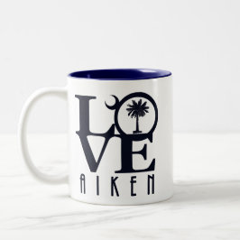 KÄRLEK Aiken South Carolina 11oz Två-Tonad Mugg