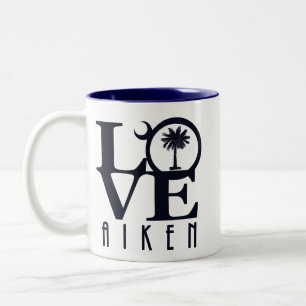 KÄRLEK Aiken South Carolina 11oz Två-Tonad Mugg