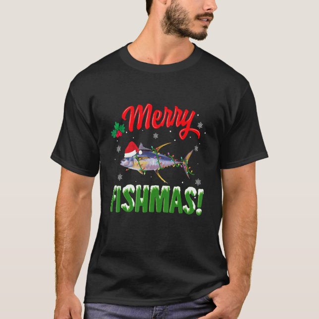 Kärlek Albacore Tuna Life Chanukah Jewish Hanukkah T Shirt (Framsida)