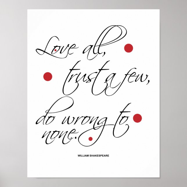Kärlek All, lita på några... Poster (Framsidan)