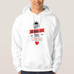 Kärlek Alla hjärtans dag Heart Par Cute Cute Hoodie