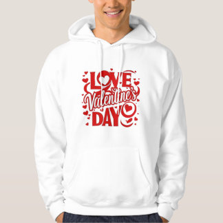 Kärlek Alla hjärtans dag Hoodad Tröja Hoodie