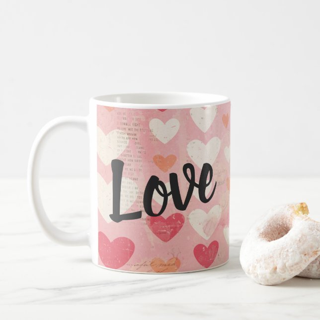 Kärlek Alla hjärtans dag Kaffemugg (Med munk)
