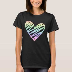 Kärlek Alla hjärtans dag Pastel Rainbow 1 T Shirt