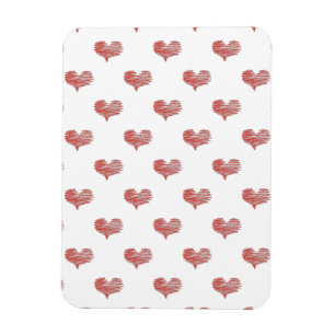 Kärlek Alla hjärtans dag Red Heart Sketch Magnet