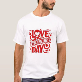 Kärlek Alla hjärtans dag-Romantiska hjärtutformnin T Shirt