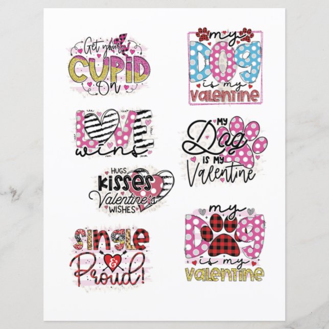 Kärlek Alla hjärtans dag Romantiska Scrapbook-elem (Framsida)