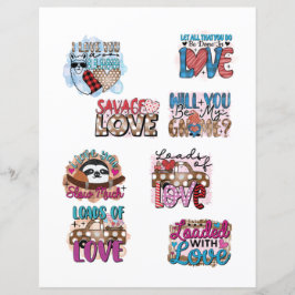 Kärlek Alla hjärtans dag Romantiska Scrapbook-elem