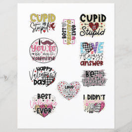 Kärlek Alla hjärtans dag Romantiska Scrapbook-elem
