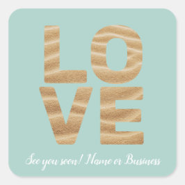 KÄRLEK Alla hjärtans dag Tema Anpassningsbar Fotog Fyrkantigt Klistermärke