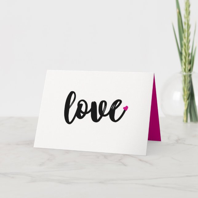 KÄRLEK Alla hjärtans dagskort, årsjubileum Meddelande (Framsida)